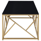 Comisso Gold Coffee Table Set