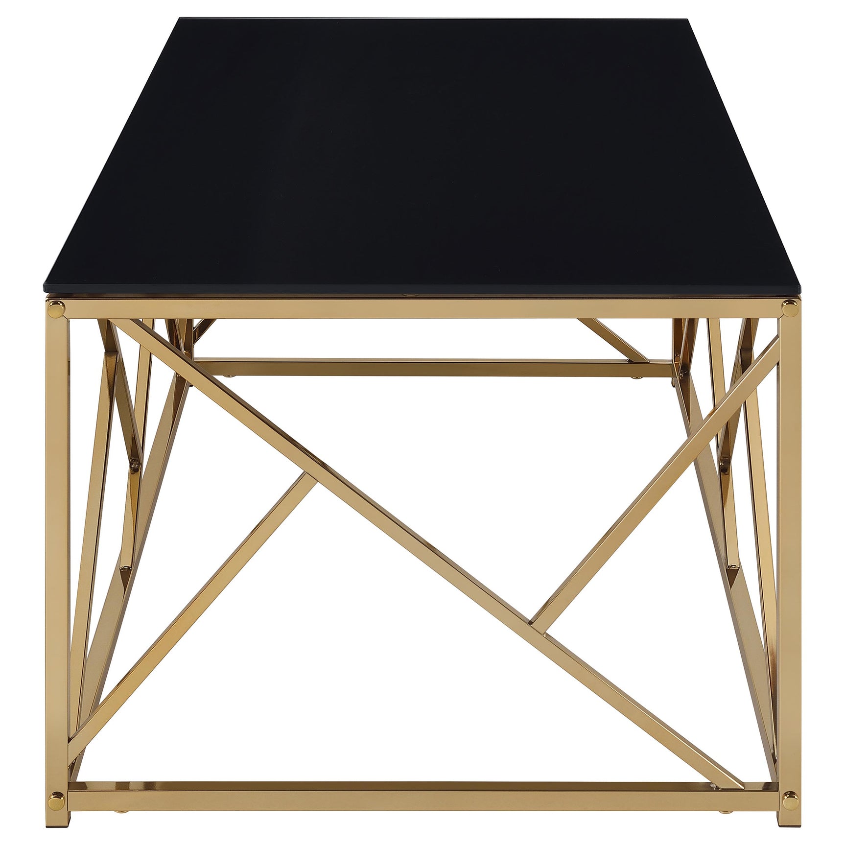 Comisso Gold Coffee Table Set