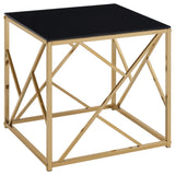 Comisso Gold Coffee Table Set