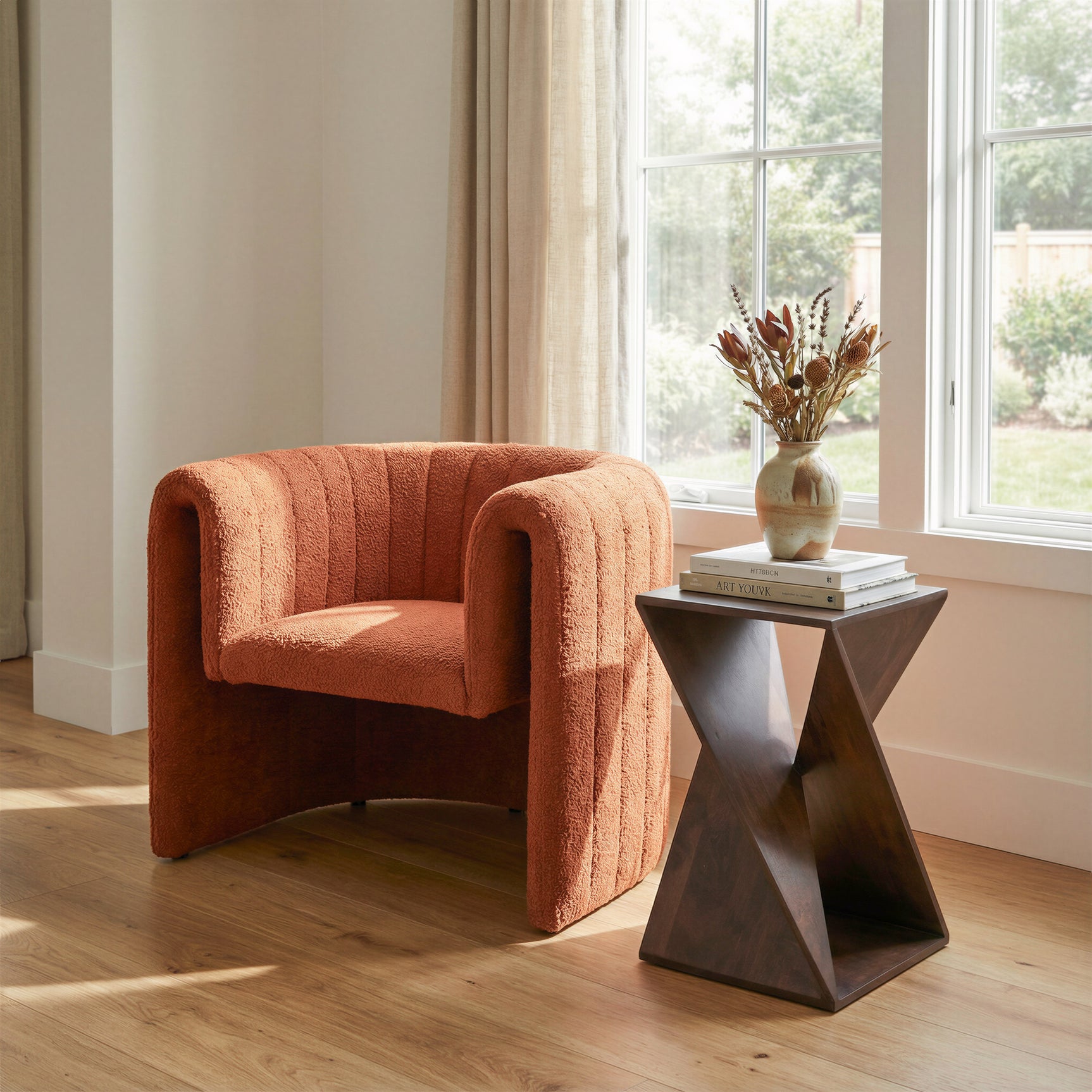 Alba Walnut Accent Table