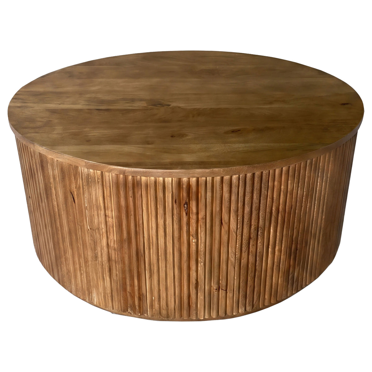 Coffey Light Brown 2-Piece Round Coffee And End Table Set