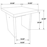 Decker Black 2-Piece Coffee and End Table Set