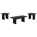 Decker Black 3-Piece Coffee and End Table Set