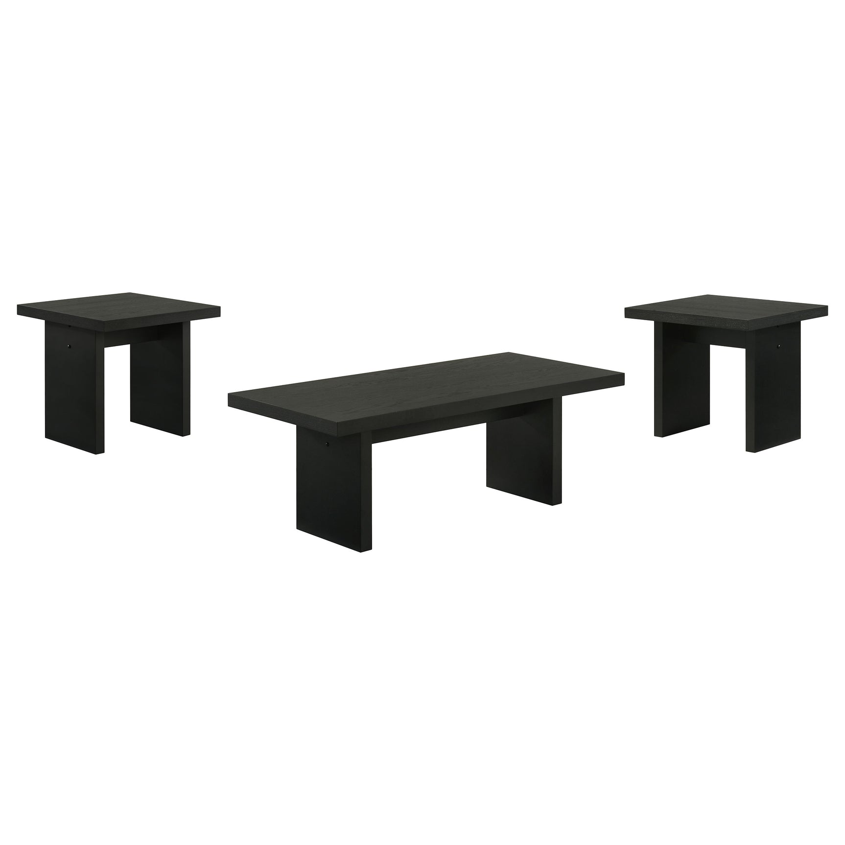 Decker Black 3-Piece Coffee and End Table Set