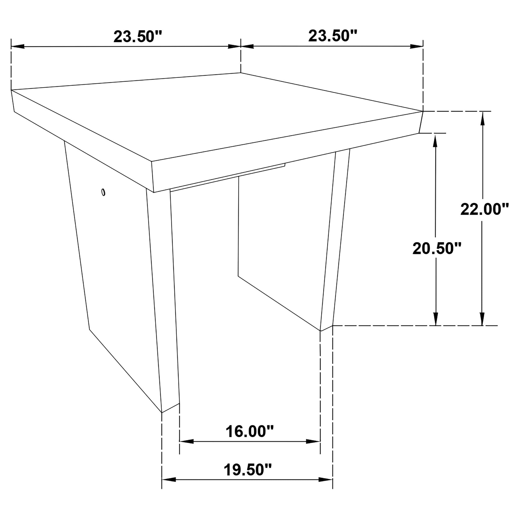 Decker Black 3-Piece Coffee and End Table Set