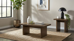 Decker Walnut 2-Piece Coffee and End Table Set