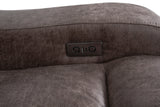 Branson Zero Slate 6-Piece Dual Power Reclining Modular Sectional with Storage Console