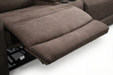 Branson Zero Slate 6-Piece Dual Power Reclining Modular Sectional with Storage Console
