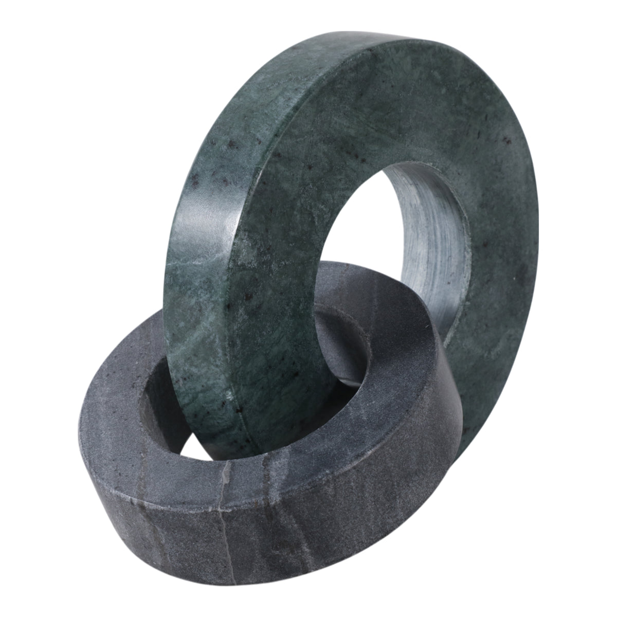 Elgin Green/Black Marble Double Ring