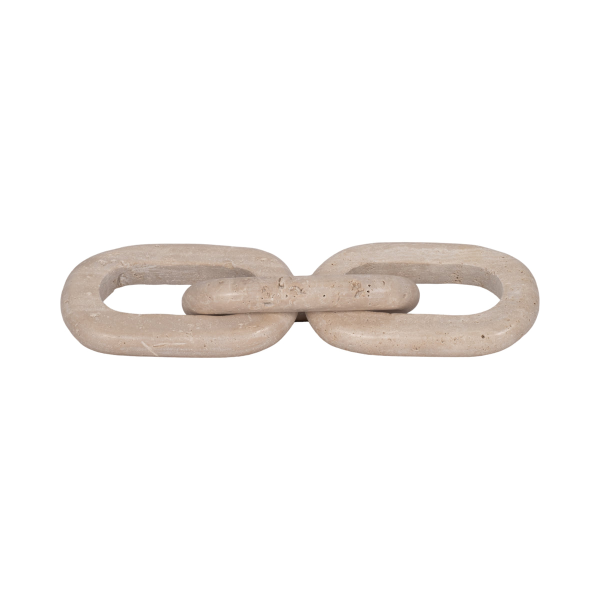 Slagger Tan Travertine 3 Link Chain Decor