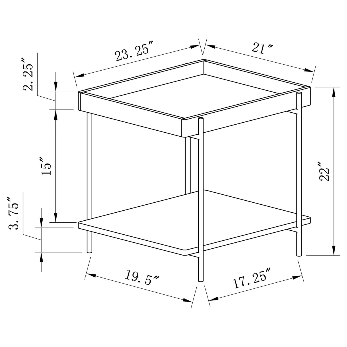 Fallon Natural End Table - Ornate Home