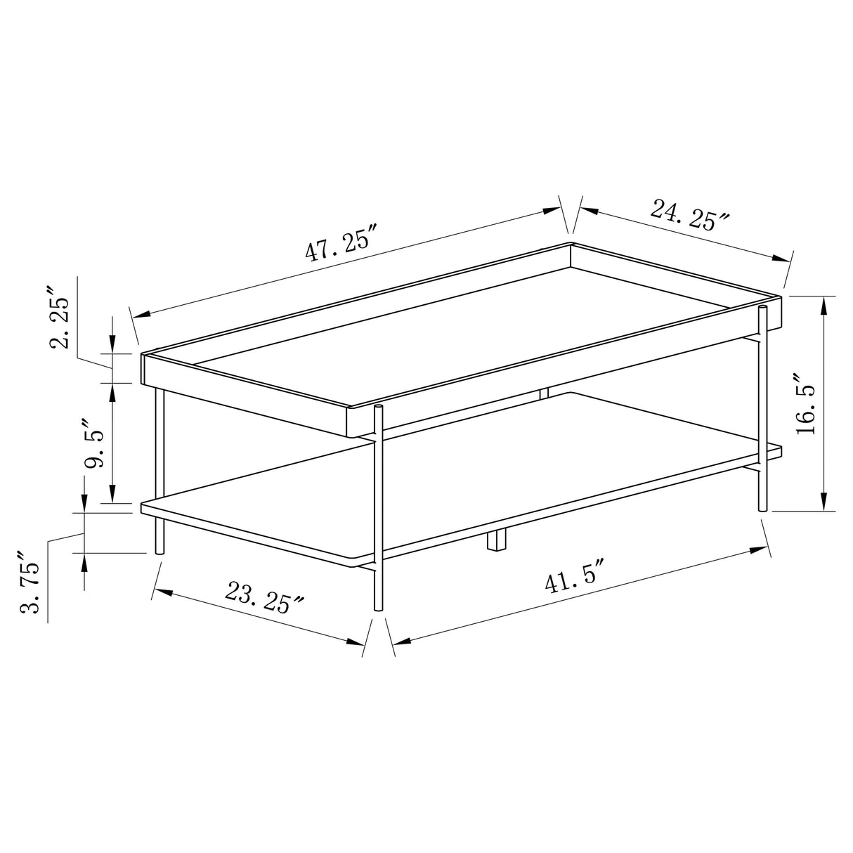 Fallon Natural Coffee Table - Ornate Home