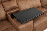 MaxView Media Mocha 6-Piece Power Reclining Sectional with Immersive Sound System