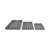 Roseland Black/White Geo 3d Resin Trays (Set of 3)