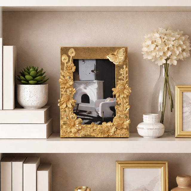 Bowles Gold Resin 4x6 Spring Time Photo Frame
