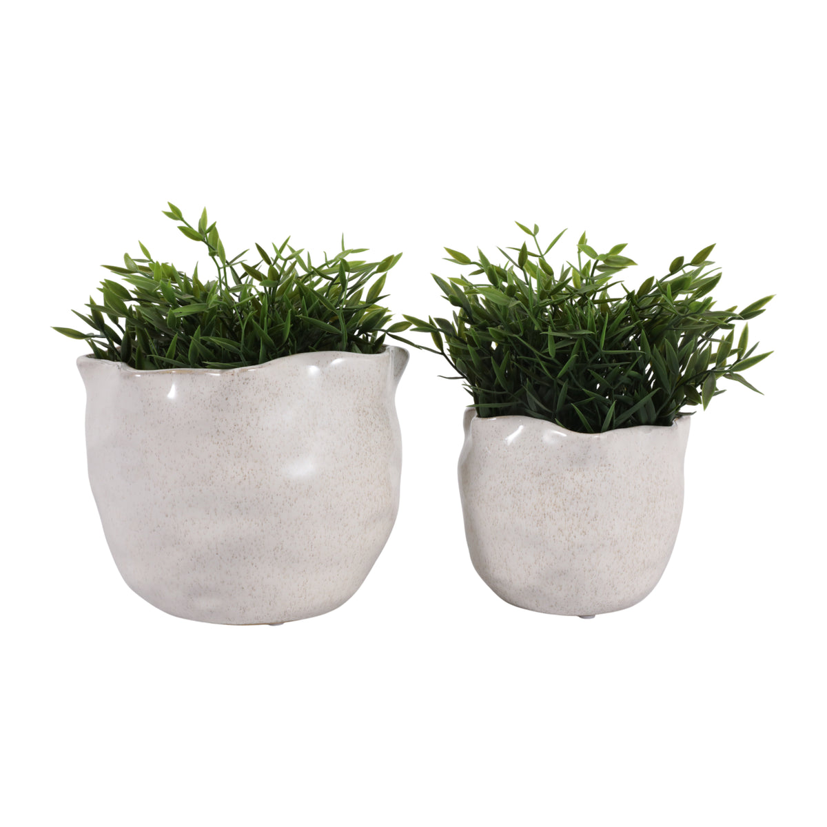 Draperstone Ivory Planters (Set of 2)