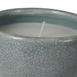 Agra Blue/Ivory Crackle Sea Salt Candle