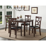 Ingeborg Black/Espresso 5PC Pack Dining Set