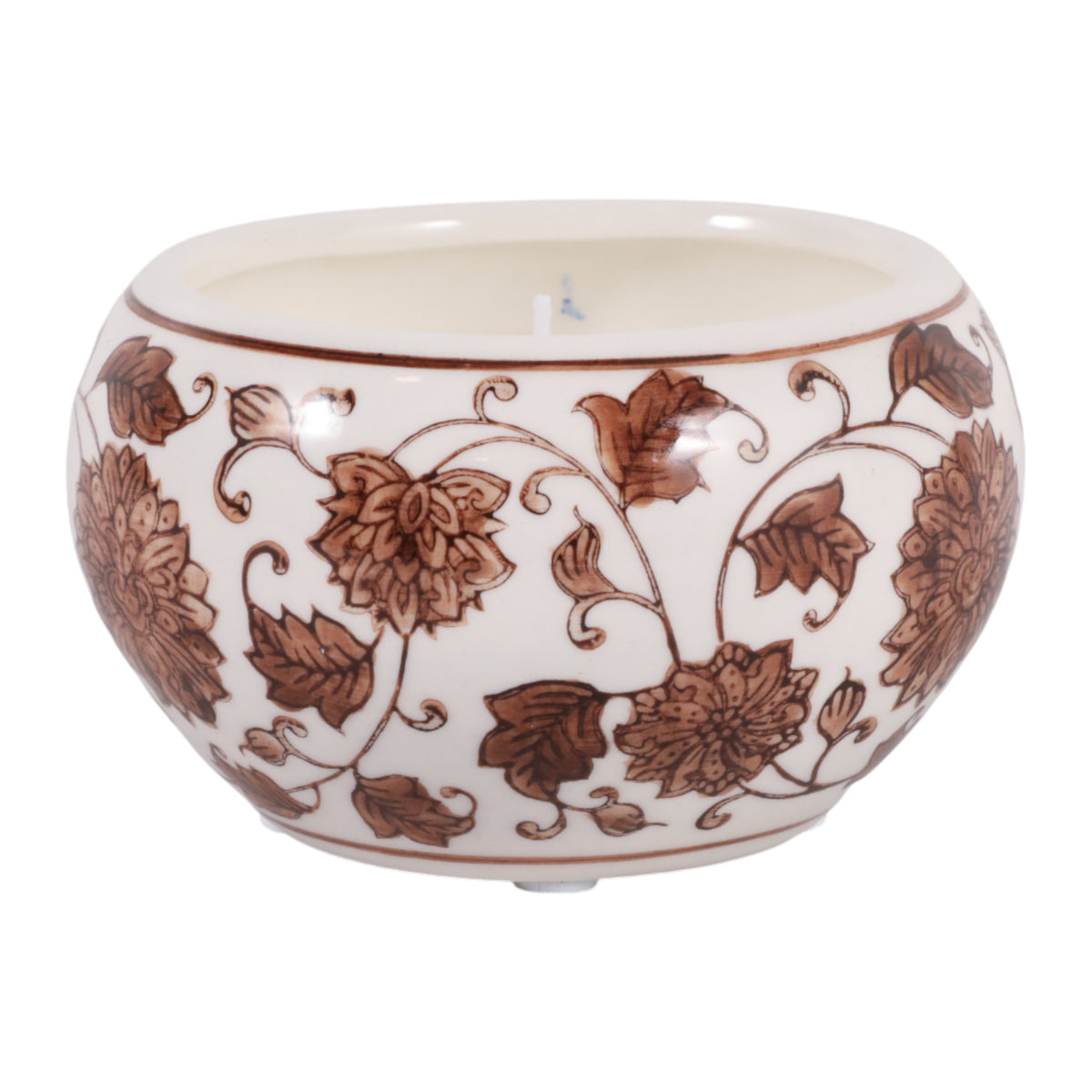 Glasgow Brown/White Neroli Basil Chinoiserie Candle