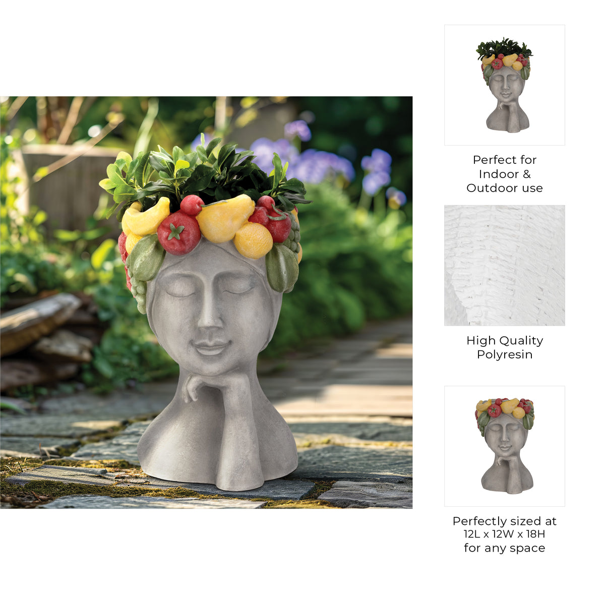 Powellton Multicolor Lady Fruit Planter