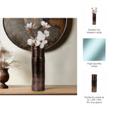Llanada Bronze Large Glass Textured Enamel Vase