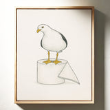 Seagull on a Toilet Roll