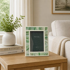 Waltz Green/Brown/Ivory 5x7 Resin Frame with Border