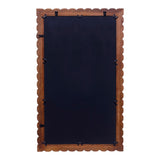 Anza Walnut Bubble Bead Wood Mirror