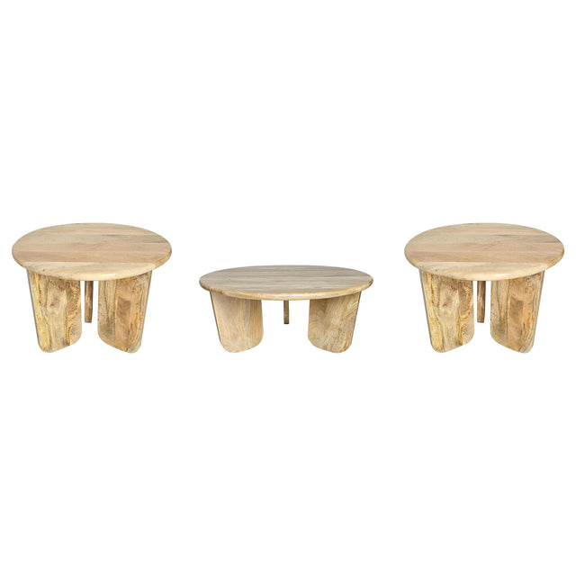 Dale Natural Mango Coffee Table Set