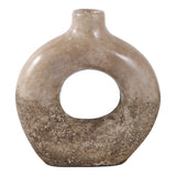 Covedale Multicolor Large Open Cut-Out Terracotta Vase
