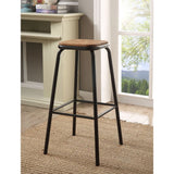 Scarus Natural/Black Bar Stool (Set of 2)