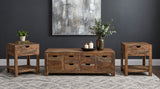 Esther Natural 3-Piece Solid Sheesham Coffee And End Table Set