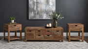 Esther Natural 3-Piece Solid Sheesham Coffee And End Table Set