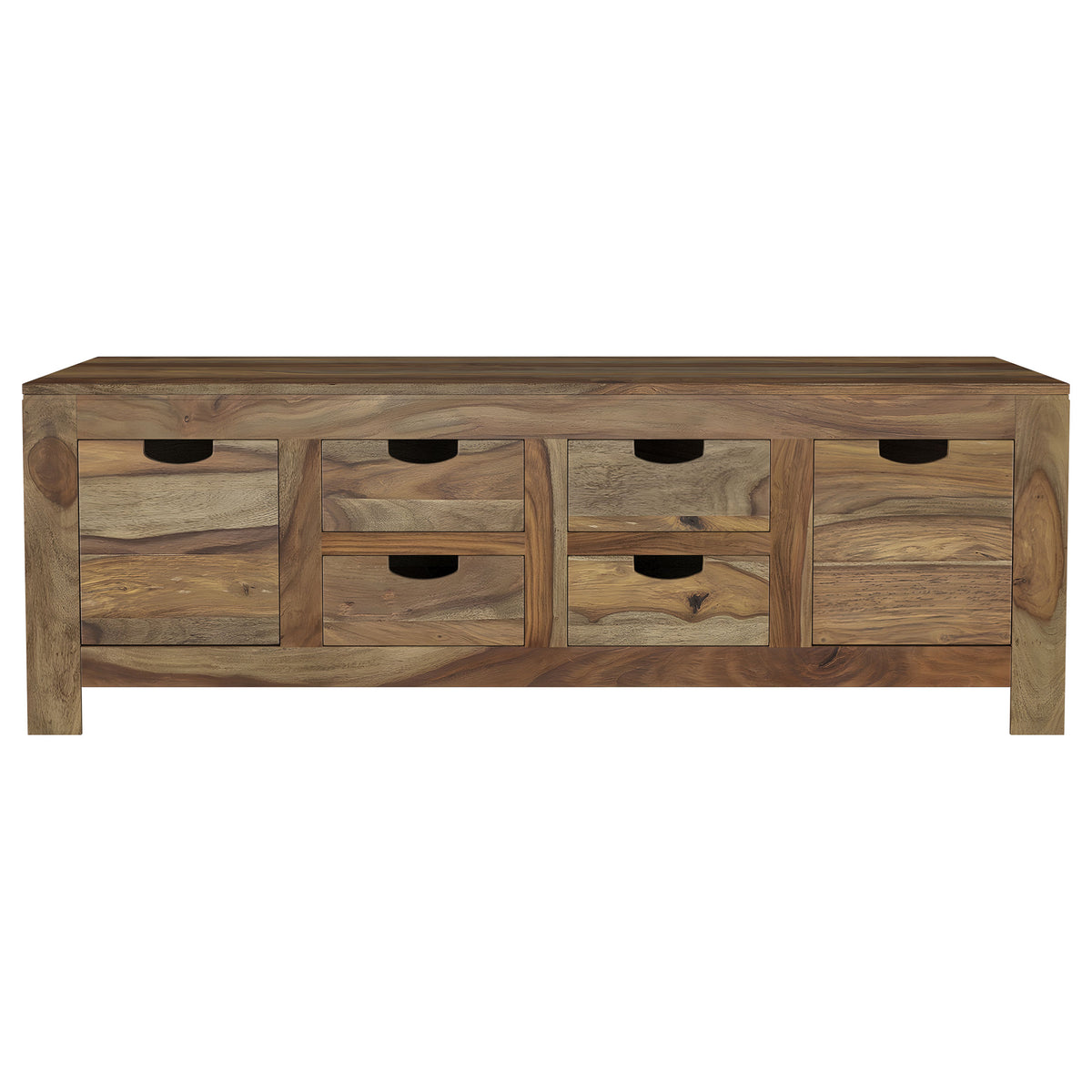 Esther Natural 3-Piece Solid Sheesham Coffee And End Table Set