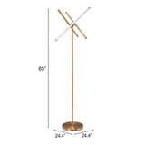 Garza Brass Floor Lamp