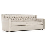 Candace White/Cream Sofa Without Pillows