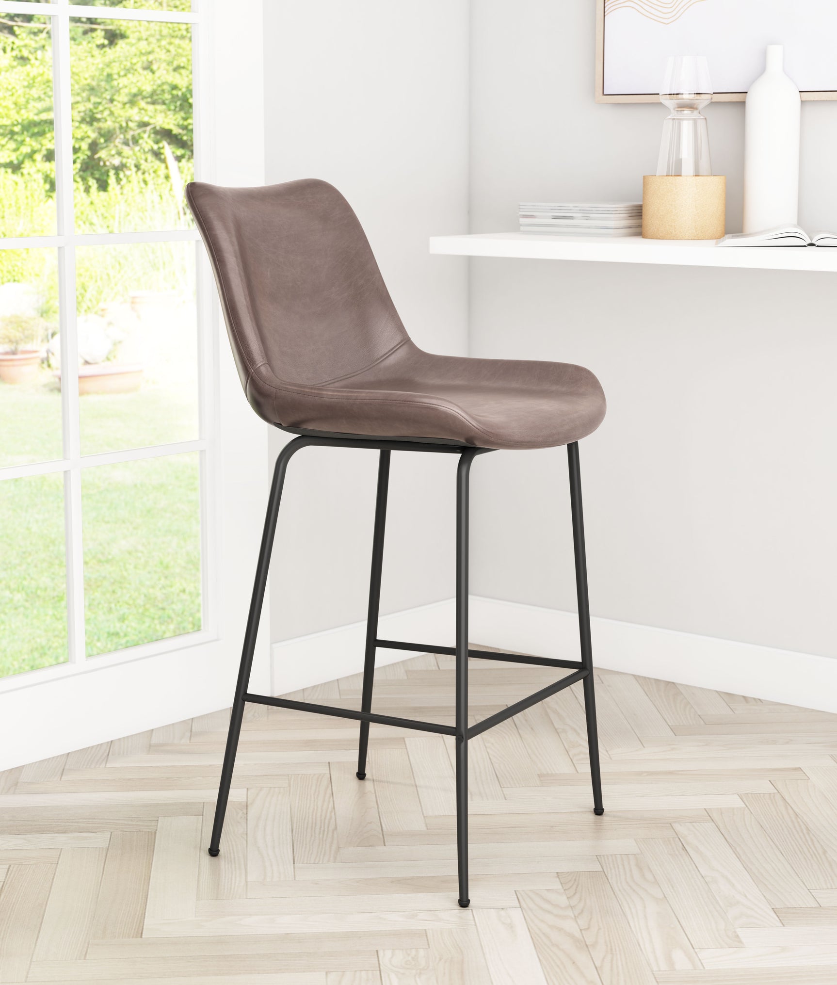 Byron Brown Counter Stool
