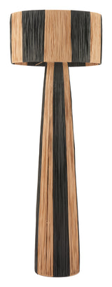 Gala Black & Natural Floor Lamp