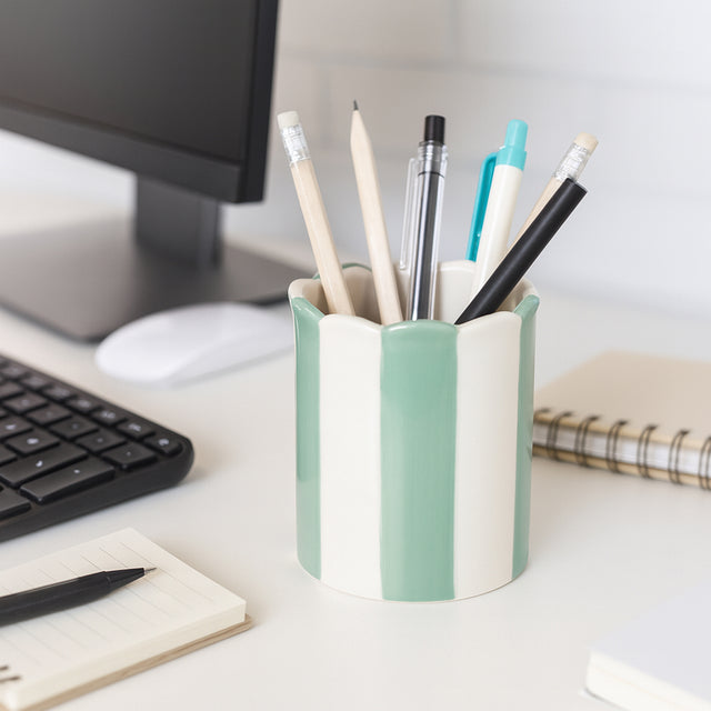Chapinhaven Green/Ivory Pencil Cup