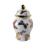 Hamdenworth Multicolor Small Butterflies Temple Jar