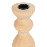 Peavine Natural Small Modern Wood Taper Holder