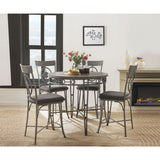 Landis Oak/Gunmetal Counter Height Table