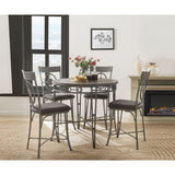 Landis Oak/Gunmetal Counter Height Table