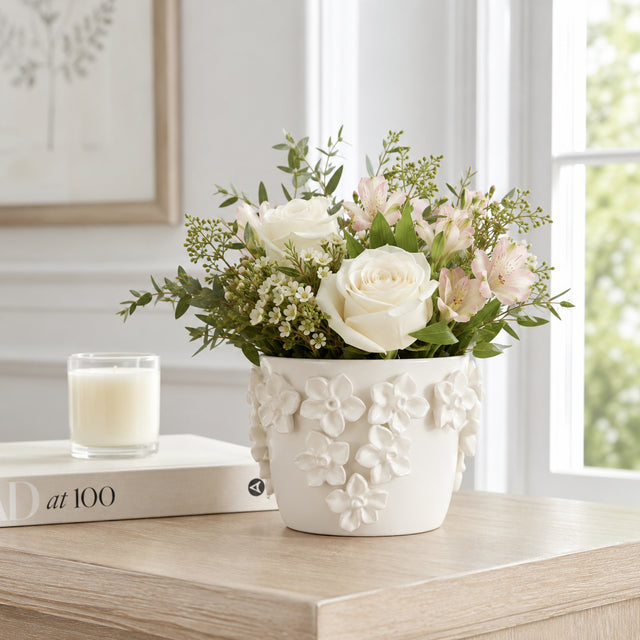 Elwincross Ivory/Tan Planter