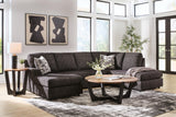 Coralene Onyx 2-Piece Sectional with Right-Arm Facing Chaise