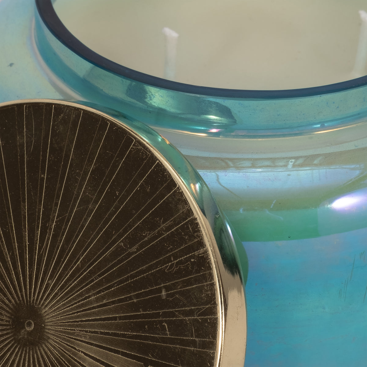 Dashholm Blue/Gold Jasmine Luster Candle