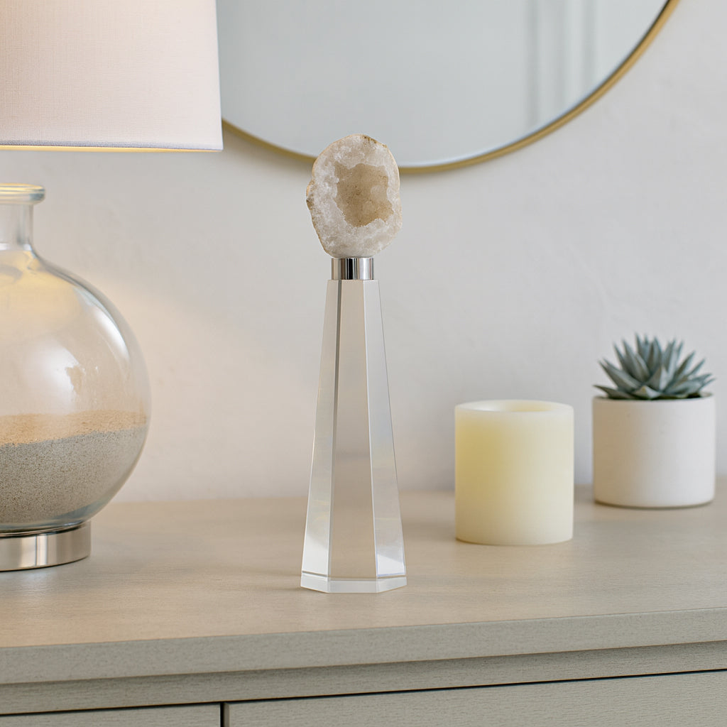 Chathamoak Clear/White Small Decor