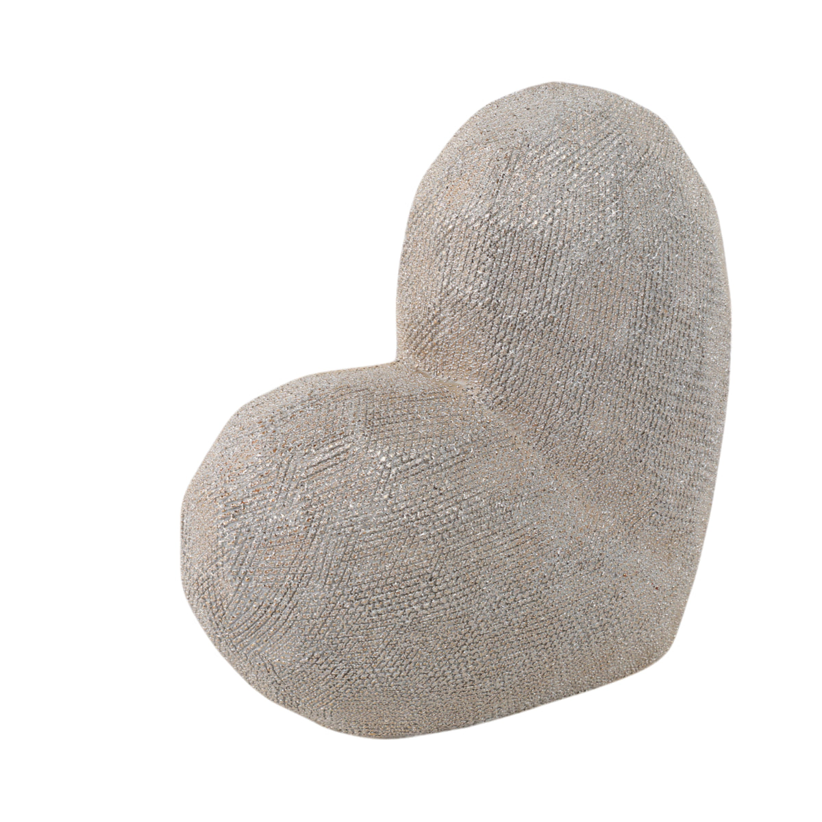 Sylvanburn Champagne Scratched Heart Decor