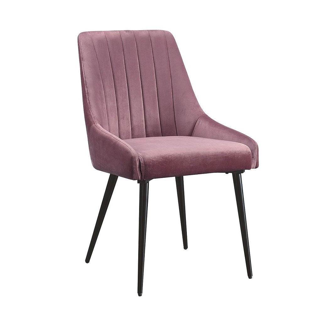 Riley Pink/Black Side Chair (Set of 2)