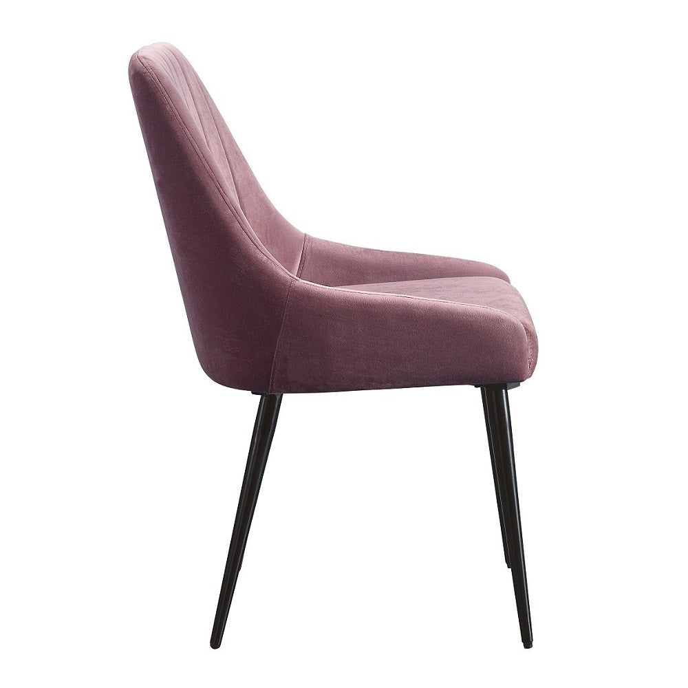 Riley Pink/Black Side Chair (Set of 2)